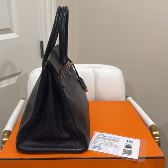 Birkin 35 Black Togo leather. comes with certificate of authenticity - Picture 4 of 7